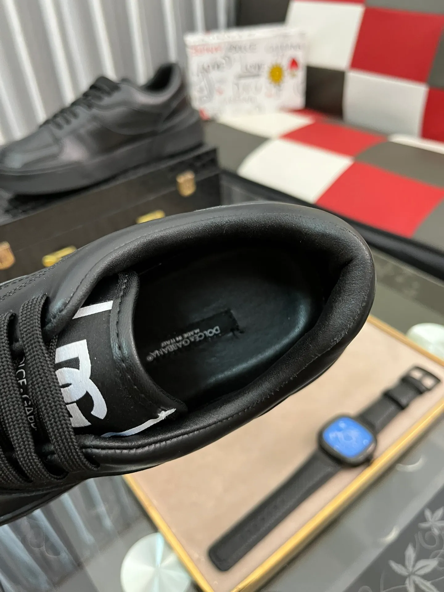 Men's shoes 💰480⌚️⌚️【DG～】Men's casual shoes are on sale simultaneously in 2022z cabinets 🔷Multiple colors🔜Handmade upper with graffiti fabric ➕Genuine leather lining, comfortable and breathable, sole: original comfortable handmade graffiti wear-resistant outsole, ⚠️real thing📱photography🎬the real thing is better. Code number 38-445⃣️Color optional
